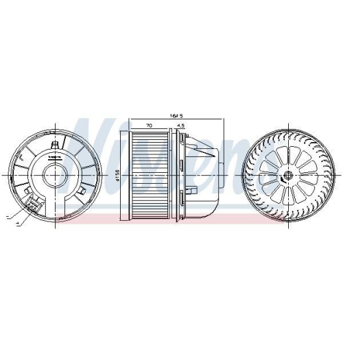 NISSENS Innenraumgebl&auml;se 87492