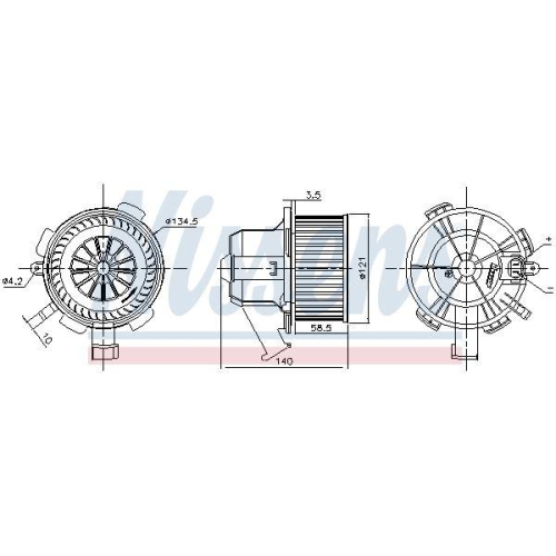 NISSENS Innenraumgebl&auml;se 87503