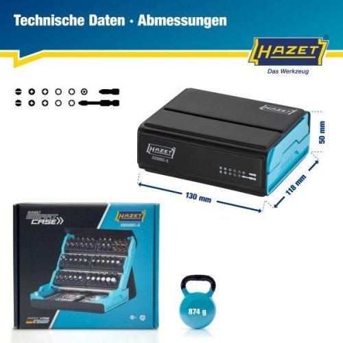 HAZET Set, Schraubendreher-Einsatz (Bits) 2200SC-3
