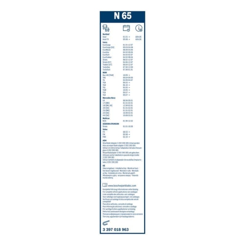 BOSCH Wischblatt Twin 3 397 018 963