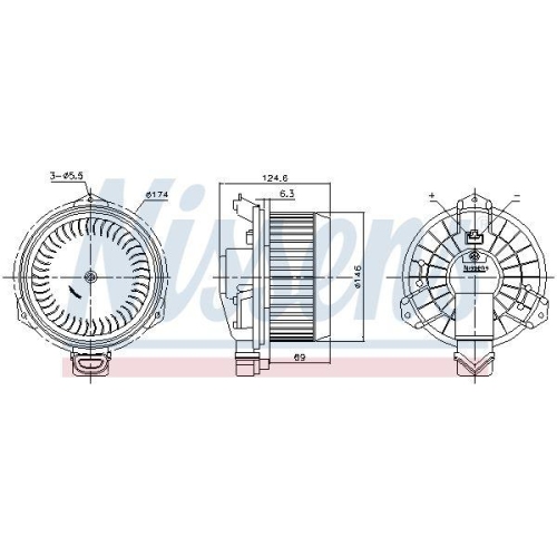 NISSENS Innenraumgebl&auml;se 87724