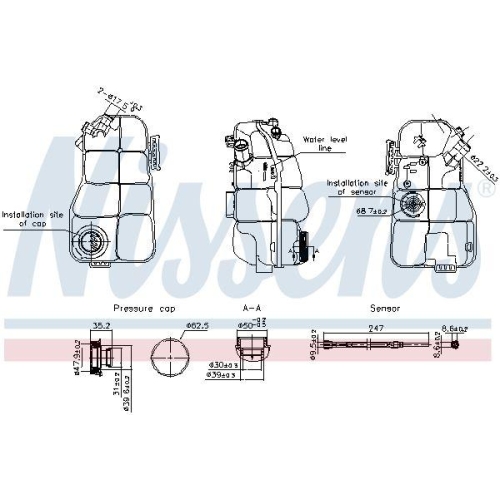 NISSENS Ausgleichsbeh&auml;lter, K&uuml;hlmittel ** FIRST FIT ** 996215