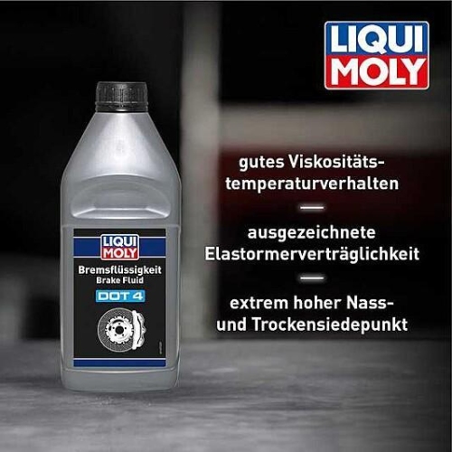 Bremsflüssigkeit DOT 4 LIQUI MOLY 21157 Bremse Flüssigkeit Brake Fluid 2 Liter