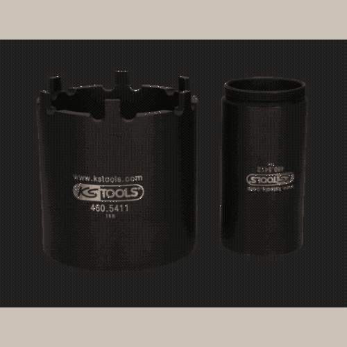 Nutmuttern-Schlüssel-Satz mit Führungsrohr für Mercedes 100 mm 2-tlg KS TOOLS