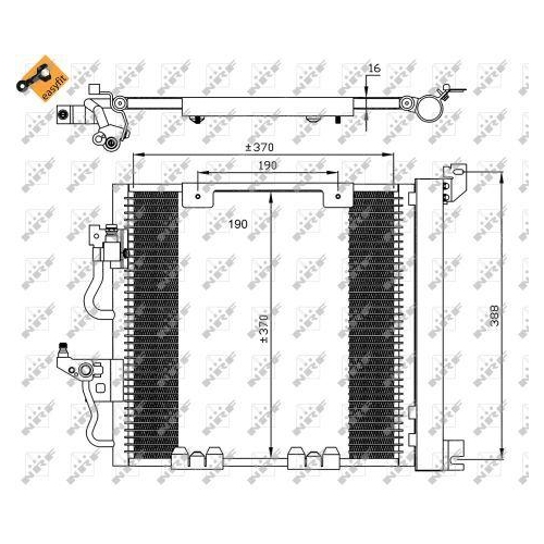 NRF Kondensator, Klimaanlage EASY FIT 35598