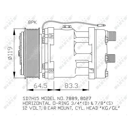 NRF Kompressor, Klimaanlage EASY FIT 32133