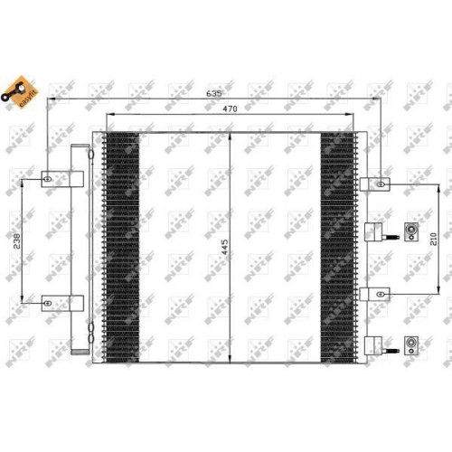 NRF Kondensator, Klimaanlage EASY FIT 35604