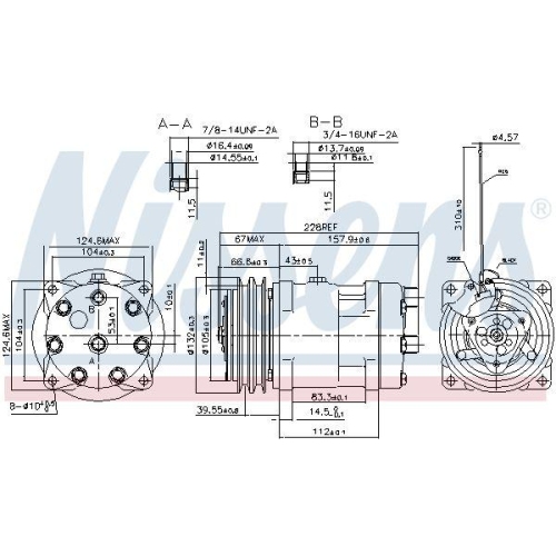NISSENS Kompressor, Klimaanlage ** FIRST FIT ** 89636