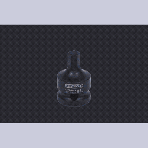 1/2 Zoll Kraft-Bit-Stecknuss Innensechskant, kurz, 8 mm KS TOOLS 911.0905