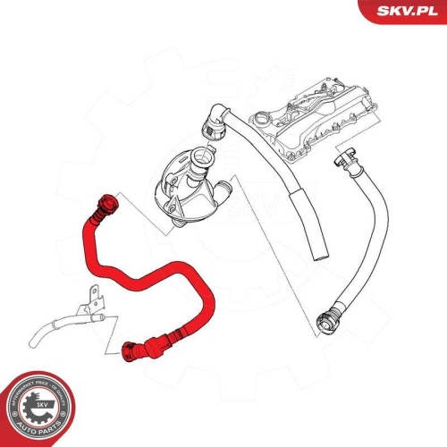 ESEN SKV Schlauch, Kurbelgehäuseentlüftung