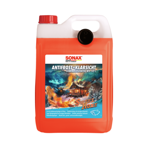 4x SONAX AntiFrost + Klarsicht bis -18&deg;C Sweet Home 5 Liter Scheibenfrostschutz