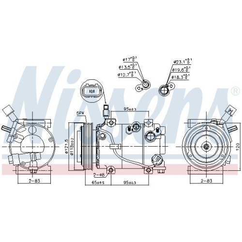 NISSENS Kompressor, Klimaanlage ** FIRST FIT ** 890640