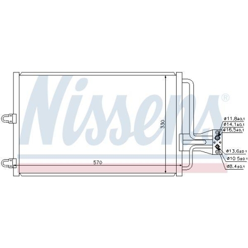 NISSENS Kondensator, Klimaanlage 94100