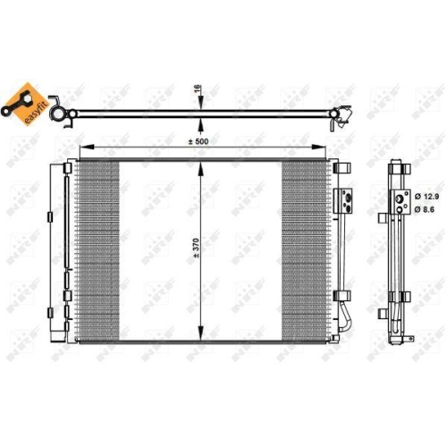 NRF Kondensator, Klimaanlage EASY FIT 35997