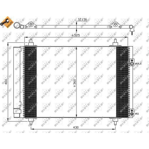 NRF Kondensator, Klimaanlage EASY FIT 35610
