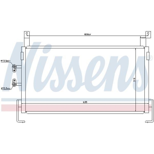 NISSENS Kondensator, Klimaanlage 94467