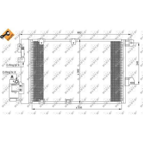 NRF Kondensator, Klimaanlage EASY FIT 35301