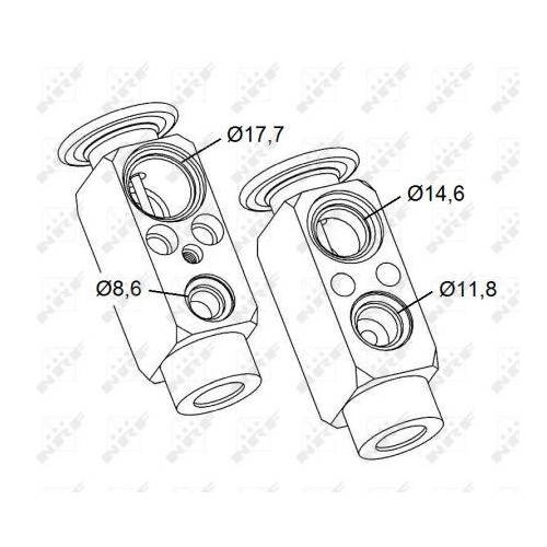 NRF Expansionsventil, Klimaanlage 38479
