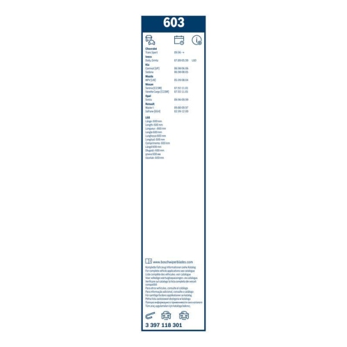 BOSCH Wischblatt Twin 3 397 118 301