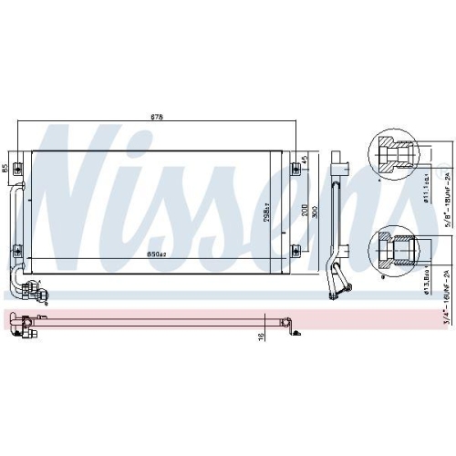 NISSENS Kondensator, Klimaanlage 94341