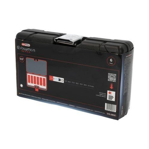 1/2 Zoll Spezial-Alu-Felgen Kraft-Stecknuss-Satz, 6-tlg KS TOOLS 515.0850