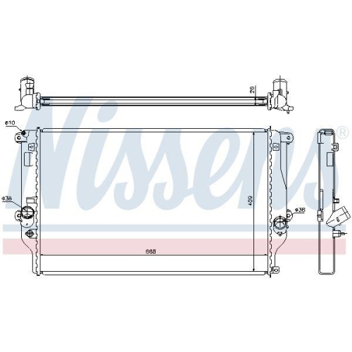 NISSENS Kühler, Motorkühlung ** FIRST FIT ** 64677A
