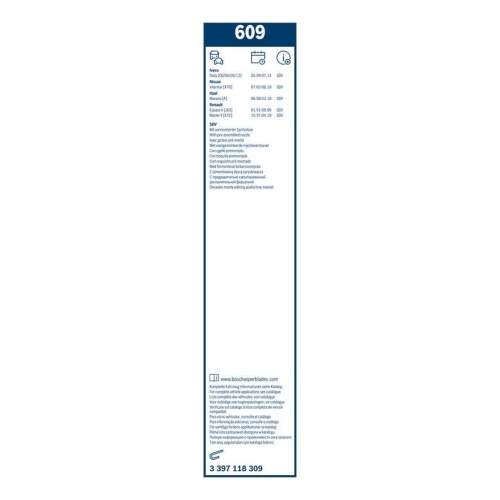 BOSCH Wischblatt Twin 3 397 118 309