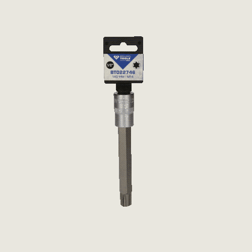 1/2 Zoll RIBE-Bit-Stecknuss, 140 mm lang, M14 BRILLIANT TOOLS BT022746