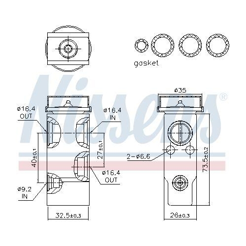 NISSENS Expansionsventil, Klimaanlage ** FIRST FIT ** 999260