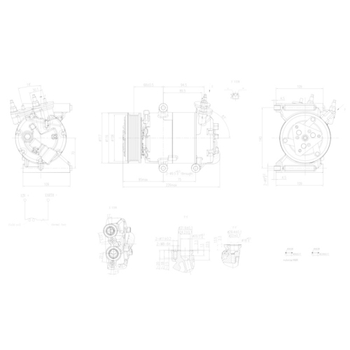 HELLA Kompressor, Klimaanlage >>> Easy2Fit <<< 8FK 366 200-331
