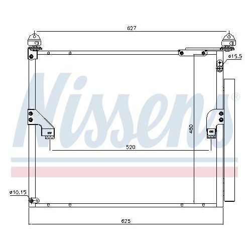 NISSENS Kondensator, Klimaanlage 940508