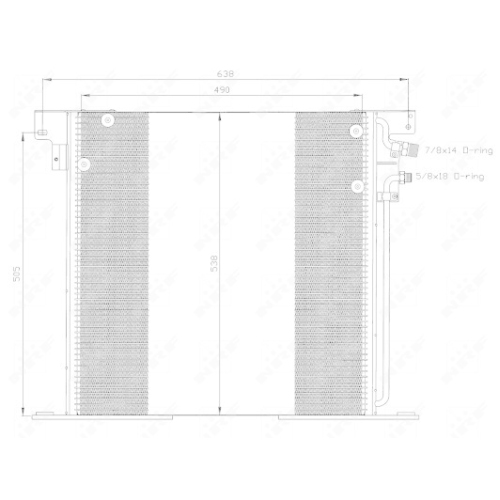 NRF Kondensator, Klimaanlage EASY FIT 35305