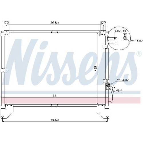 NISSENS Kondensator, Klimaanlage 94642