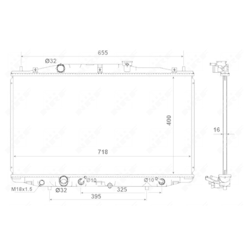 NRF K&uuml;hler, Motork&uuml;hlung EASY FIT 53970