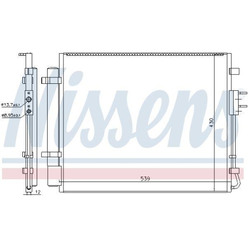 NISSENS Kondensator, Klimaanlage 940727
