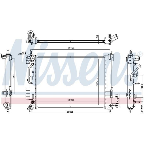 NISSENS K&uuml;hler, Motork&uuml;hlung 606804
