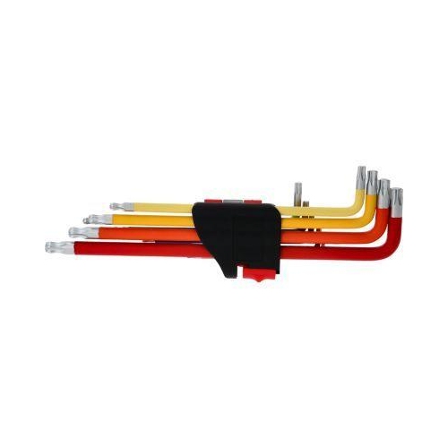Kugelkopf-Torx-Winkelstiftschl&uuml;ssel-Satz, extra lang, 9-tlg KS TOOLS 151.5210