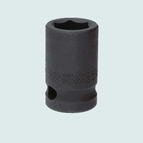 1/2 Zoll Kraft-Stecknuss Sechskant 15 mm, kurz BRILLIANT TOOLS BT022637