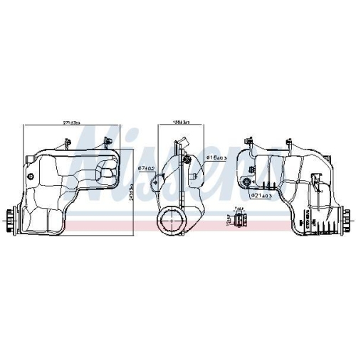 NISSENS Ausgleichsbeh&auml;lter, K&uuml;hlmittel ** FIRST FIT ** 996166