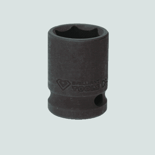 1/2 Zoll Kraft-Stecknuss Sechskant 19 mm, kurz BRILLIANT TOOLS BT022642