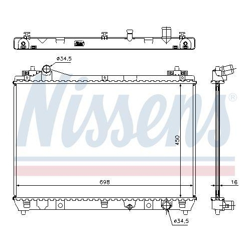 NISSENS K&uuml;hler, Motork&uuml;hlung 64202