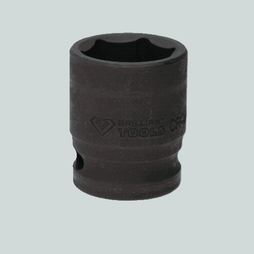1/2 Zoll Kraft-Stecknuss Sechskant 22 mm, kurz BRILLIANT TOOLS BT022646
