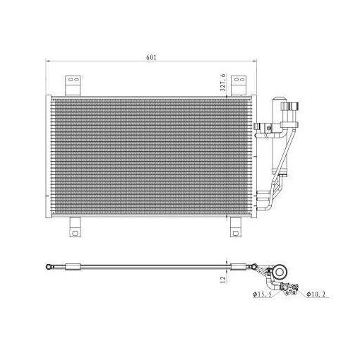 NRF Kondensator, Klimaanlage EASY FIT 350361