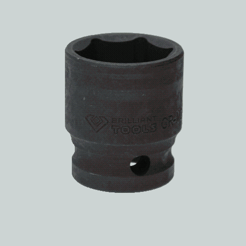 1/2 Zoll Kraft-Stecknuss Sechskant 24 mm, kurz BRILLIANT TOOLS BT022648