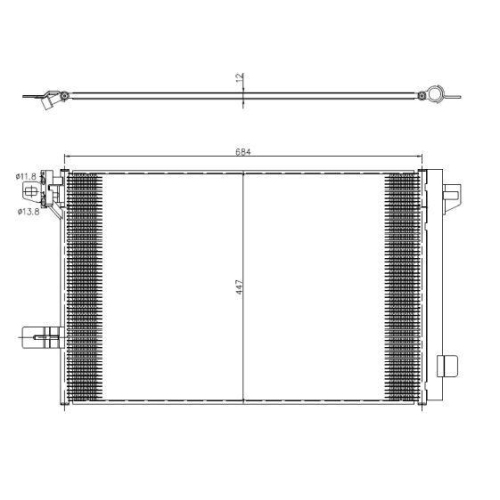 NRF Kondensator, Klimaanlage EASY FIT 350369