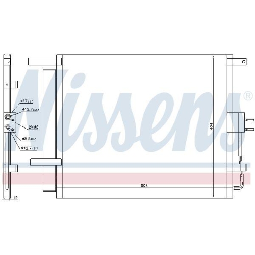 NISSENS Kondensator, Klimaanlage 940218