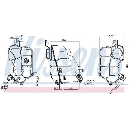 NISSENS Ausgleichsbeh&auml;lter, K&uuml;hlmittel ** FIRST FIT ** 996257
