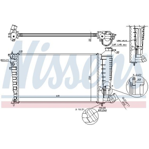 NISSENS K&uuml;hler, Motork&uuml;hlung ** FIRST FIT ** 61379