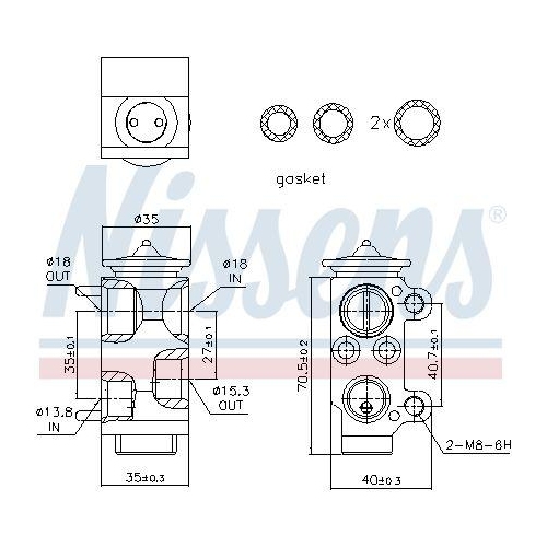 NISSENS Expansionsventil, Klimaanlage ** FIRST FIT **