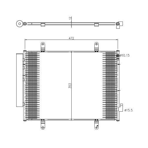 NRF Kondensator, Klimaanlage EASY FIT 350371